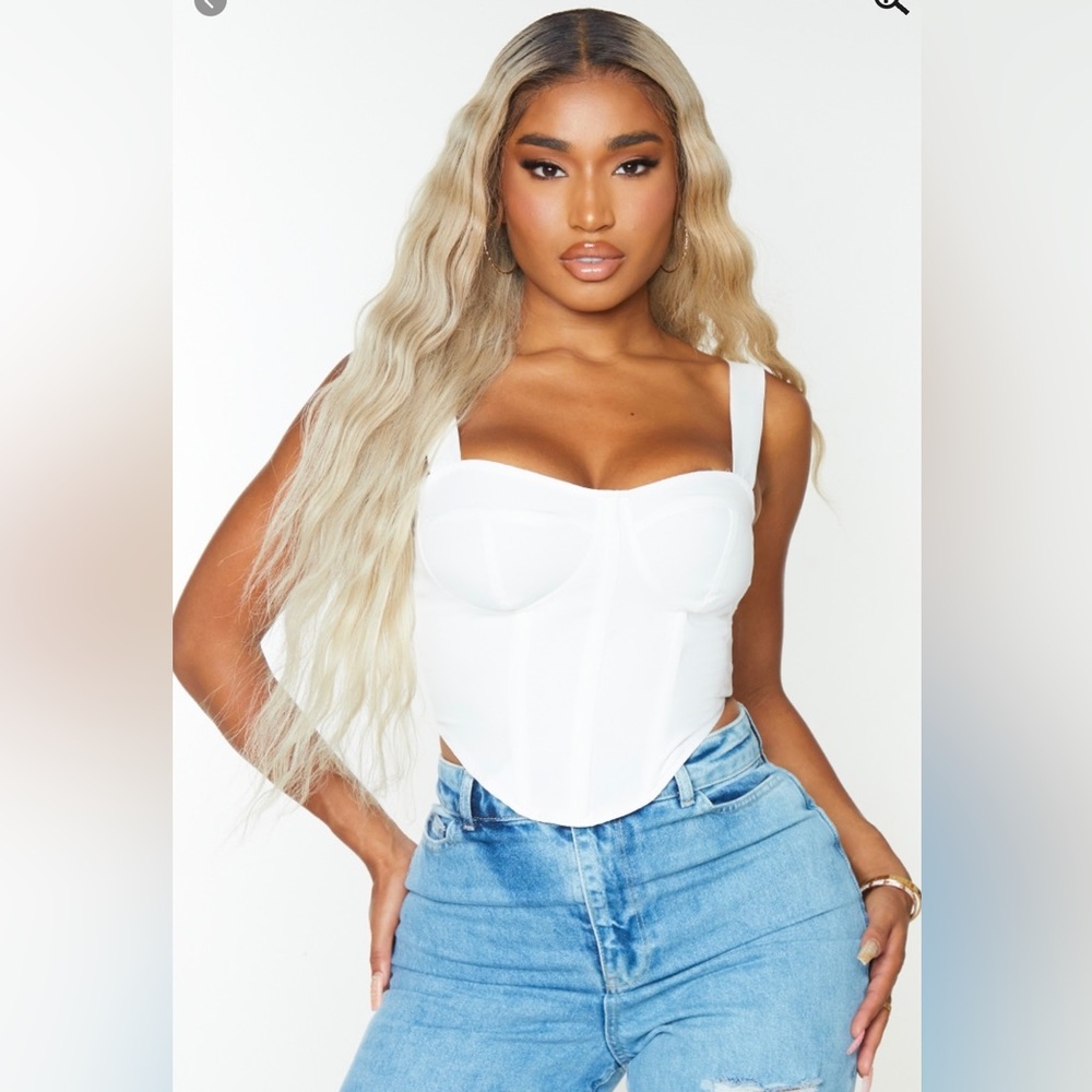 Pretty Little Thing Woven Corset Top